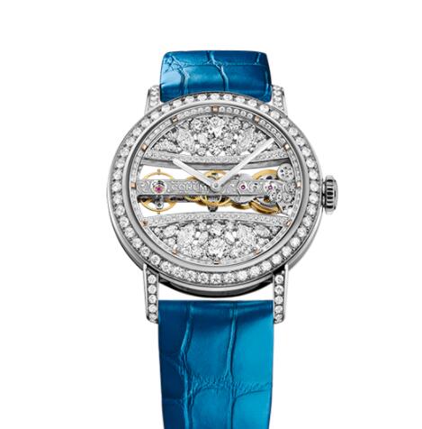 Copy Corum Golden Bridge 39 White Gold Full Diamonds Watch B113/03652 - 113.000.69/0F03 DG99G